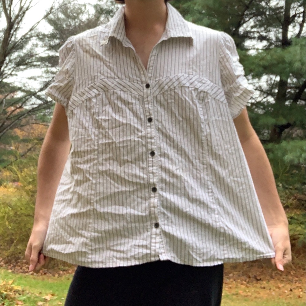 Women’s white button down